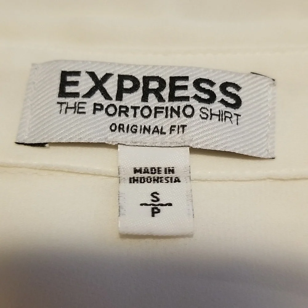✨️Express Zip Front Sleeveless Portofino Shirt Original Fit Size Small - Picture 10 of 11